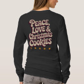 Kerstbak-sfeer Vrede Liefde en Kerstmis T-shirt (Achterkant)