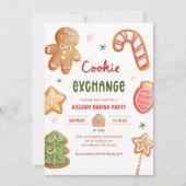 Kerstbakfeest Cookie-uitwisseling Kaart (Voorkant)