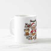 Kerstbakfeest van mevrouw Claus Koffiemok (Voorkant links)