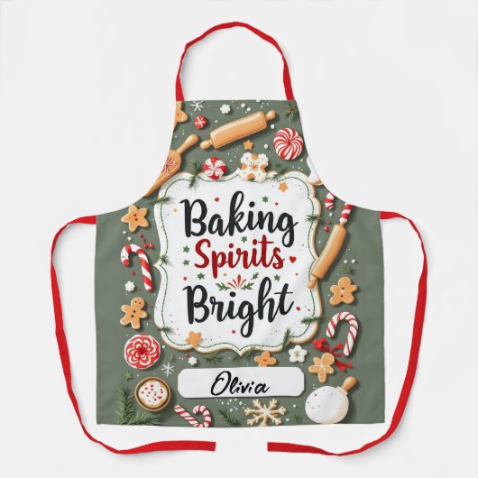 Kerstbaking Apron Schort (Voorkant)