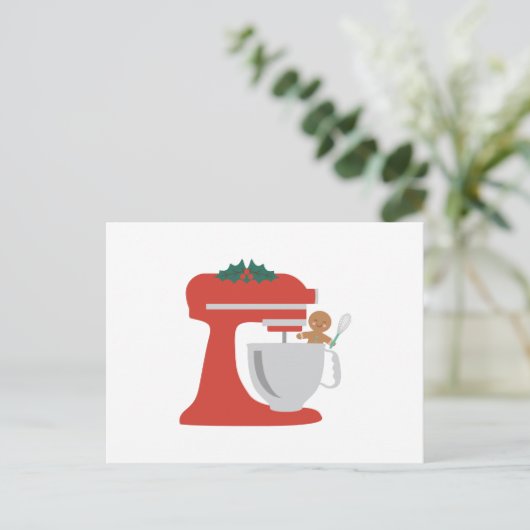 kerstbakken briefkaart (Staand voorkant)