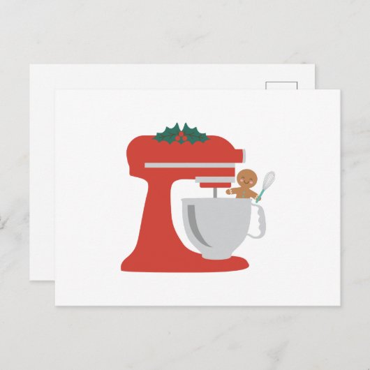 kerstbakken briefkaart (Voorkant / Achterkant)