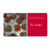 kerstbakken etiket (Voorkant)