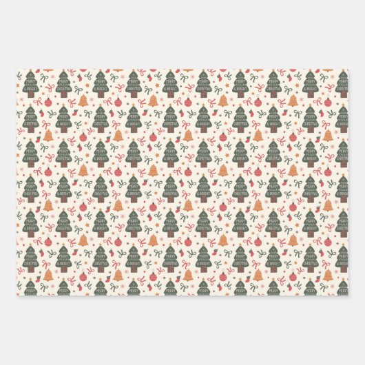 kerstbakken inpakpapier vel (Voorkant 2)