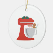 kerstbakken keramisch ornament (Links)