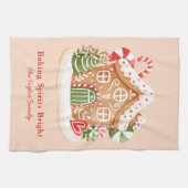 Kerstbakkerij 'Baking Spirits Bright' Theedoek (Horizontaal)