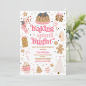 Kerstbakkerij, gedistilleerde dranken met heldere  kaart (Staand voorkant)