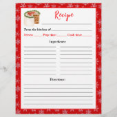 Kerstbakkerij Kerstcake Recept Pagina Flyer (Voorkant)