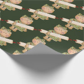 kerstbakkerij met gebundeld ontbijtkoek cadeaupapier (Hoek)