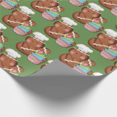 kerstbakkerij ontbijtkoek cadeaupapier (Hoek)