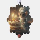 Kerstbakkerij van Fabulous Mice Baker Ornament Kaart (Links)
