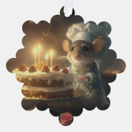 Kerstbakkerij van Fabulous Mice Baker Ornament Kaart