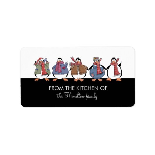 Kerstbakkerijlabels Etiket (Voorkant)