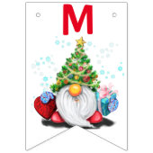 kerstbakkersgnomen met cadeautjes - vun vlaggetjes (Tweede vlag)