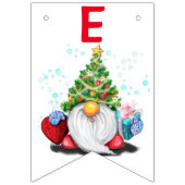 kerstbakkersgnomen met cadeautjes - vun vlaggetjes (Derde vlag)