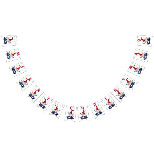 kerstbakkerskoepelkoepel met cadeaus vlaggetjes (Alle)