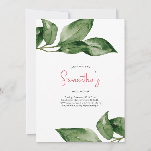 Kerstbakkersnodigingen Kaart (Voorkant)