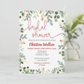 Kerstbakkersnodigingen - Rood en groen Kaart (Staand voorkant)