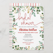 Kerstbakkersnodigingen - Rood en groen Kaart (Voorkant / Achterkant)