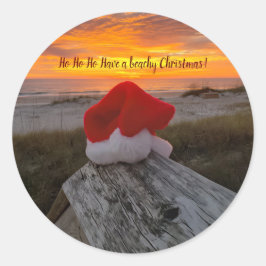 Kerstbakkersstickers met Santa Hat Ronde Sticker
