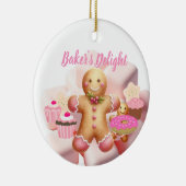 Kerstbakrecepten Gemberkoekman Keramisch Ornament (Rechts)