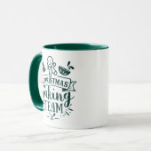 Kerstbakteam Cute Groen Vakantie Mok (Voorkant links)