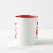 Kerstbakteam Cute Red Holiday Mok (Midden)