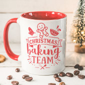 Kerstbakteam Cute Red Holiday Mok