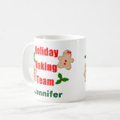 Kerstbakteam Gemberkoekjes Koffiemok (Voorkant links)