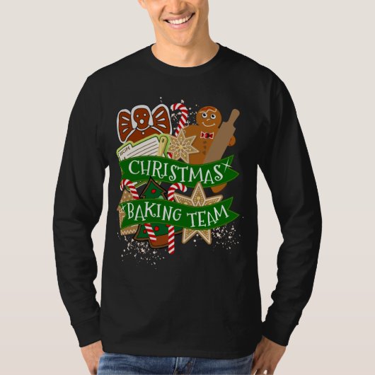 Kerstbakteam Gingerbread Holiday Cookie B T-shirt (Voorkant)