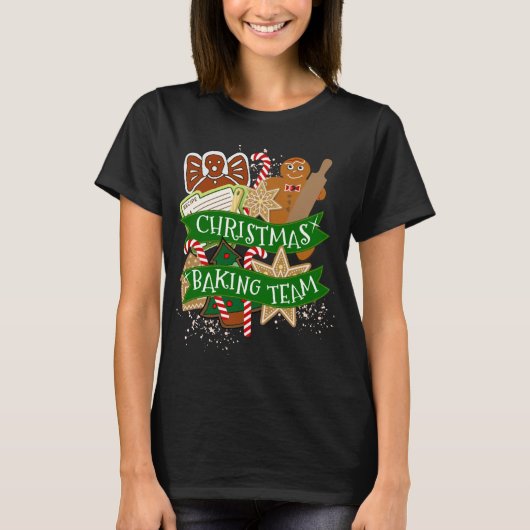 Kerstbakteam Gingerbread Holiday Cookie B T-shirt (Voorkant)