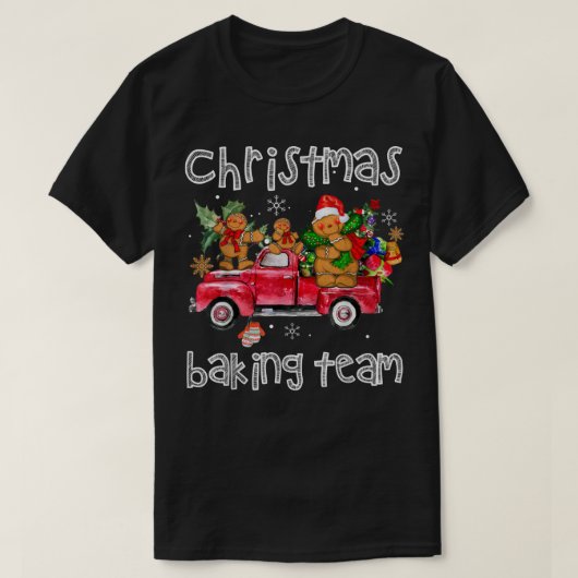 kerstbakteam Gingerbrood Cookie T-shirt (Design voorkant)