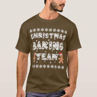 kerstbakteam ontbijtkoek Mannen met Kerstmis T-shirt