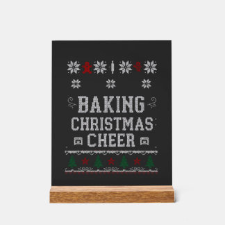 Kerstbakvreugde-gingerbread-ovenbreipatroon Acryl Bord