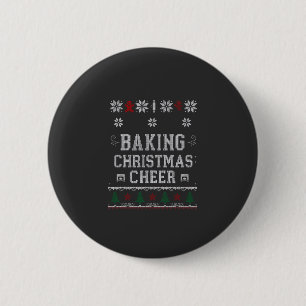 Kerstbakvreugde-gingerbread-ovenbreipatroon Ronde Button 5,7 Cm