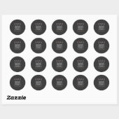 Kerstbakvreugde-gingerbread-ovenbreipatroon Ronde Sticker (Vel)