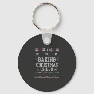 Kerstbakvreugde-gingerbread-ovenbreipatroon Sleutelhanger