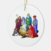 kerstbal1 keramisch ornament (Links)