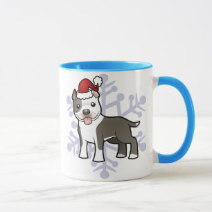 Kerstbal/Amerikaanse Staffordshire Terrier Mok
