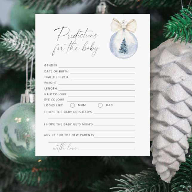 Kerstbal Baby voorspellingen en advies (Creator heeft geüpload)