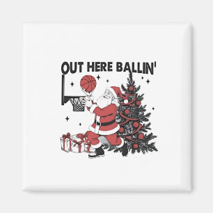 Kerstbal Basketbal Sport Kerstmis Magneet