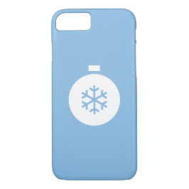 Kerstbal Blue iPhone 8/7 Hoesje