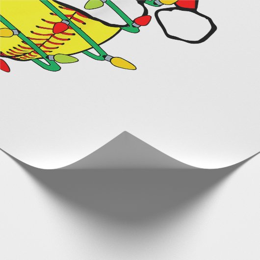 kerstbal cadeaupapier (Hoek)