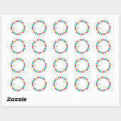 Kerstbal Cadeaupapier Stickers (Vel)