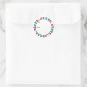 Kerstbal Cadeaupapier Stickers (Tas)