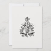 Kerstbal decoratie kaart (Achterkant)
