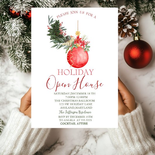 Kerstbal Dennentak Open Huis Kaart