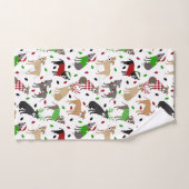 kerstbal Dogs Bath Towel Set Bad Handdoek (Handdoek)