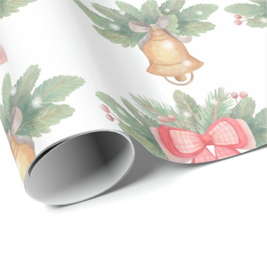 kerstbal en boom cadeaupapier (Rol Hoek)
