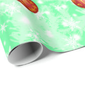 Kerstbal en Ornamenten met balen 6 Foto's L-Green Cadeaupapier (Rol Hoek)